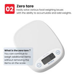 PETRUS Mini: Präzise und tragbare digitale Küchenwaage